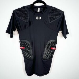 NWT Under Armour Heat Gear Compression Football Padded Armour Top Medium
